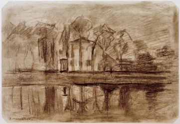 Huis met Bomen aan het Water